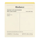 Radiant Vita Niacinamide Real Deep Mask (boite de 4)