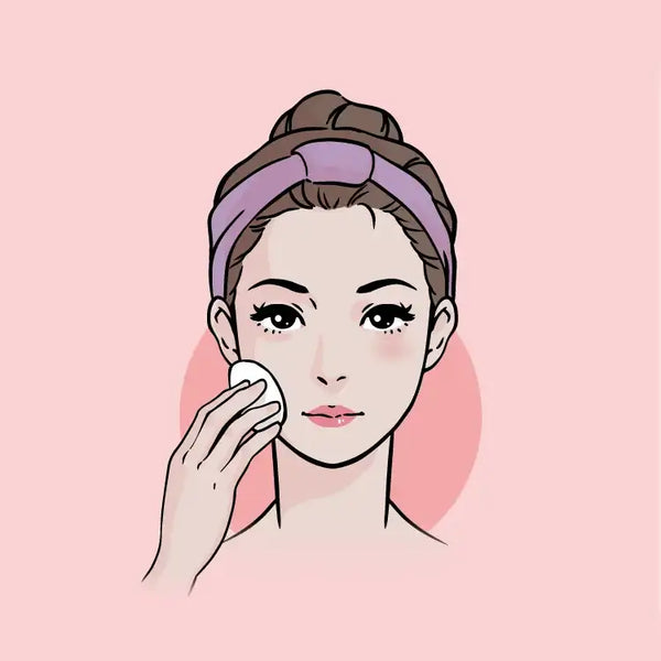 Étape n°01 - Démaquillant visage