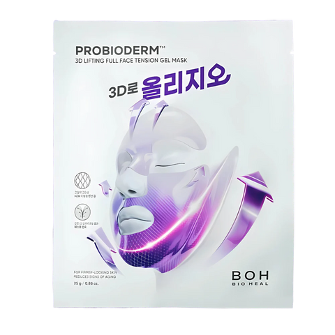 BIOHEAL BOH [Édition Oligio] Masque en gel liftant 3D Probioderm pour tout le visage, 1 feuille