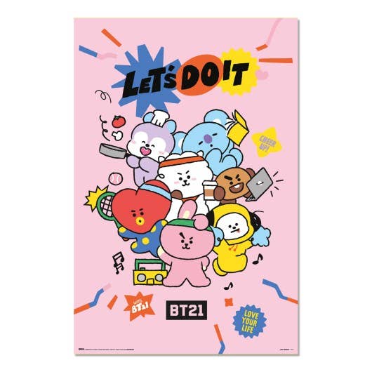 Affiche BT21 des Let's Do It