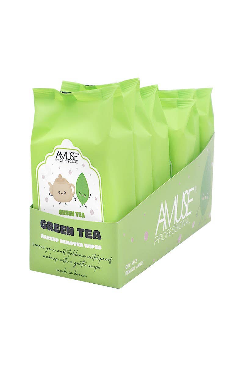 Lingettes démaquillantes au thé vert