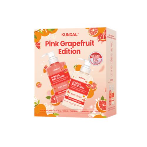 PINK Grapefruit Edition - Honey & Macadamia BODY WASH 500ml +lotion