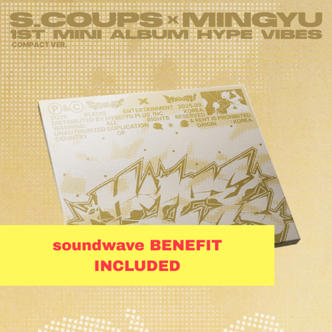 (soundwave) S.coups X Mingyu - 1st Mini Album ‘hype Vibes’ (compact Ver.) (3 Types Random)