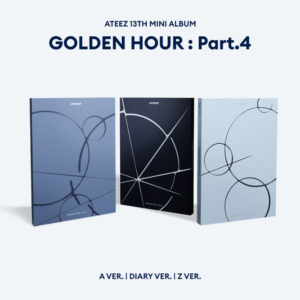 Ateez - 13th Mini Album [golden HOUR : Part.4] (3 Types Random)