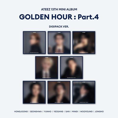 Ateez - 13th Mini Album [golden HOUR : Part.4] (digipack Ver.) (8 Types Random)