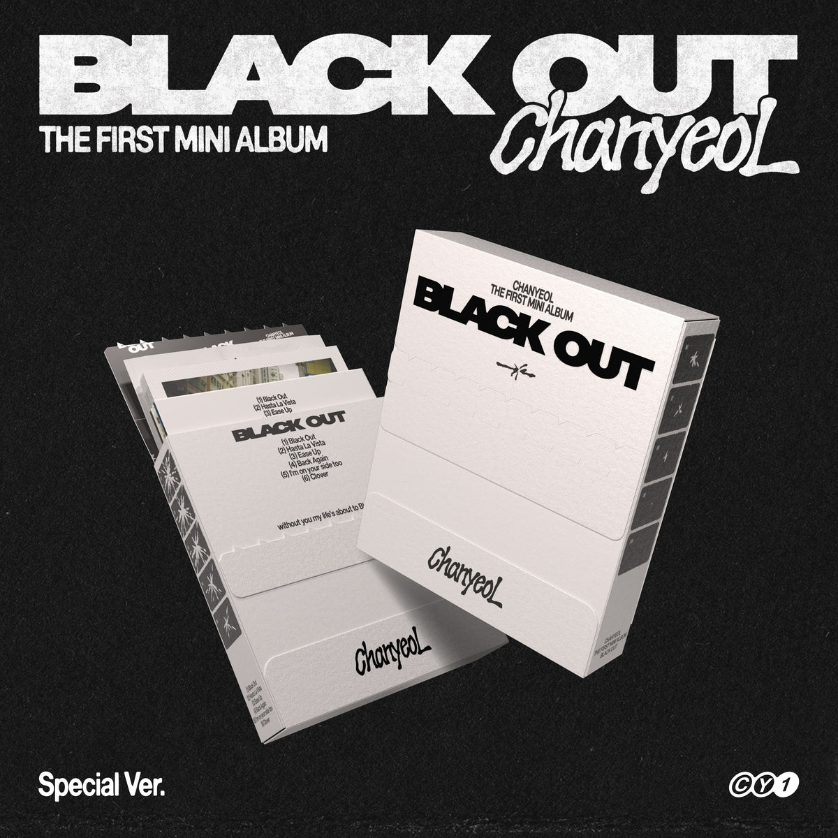 Chanyeol (exo) - 1ST MINI Album [black Out] (special Ver.)