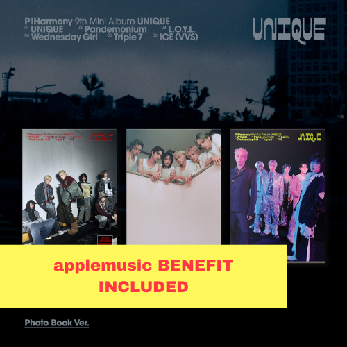 (applemusic) P1harmony - 9th Mini Album [unique] (photobook Ver.) (3 Types Random)