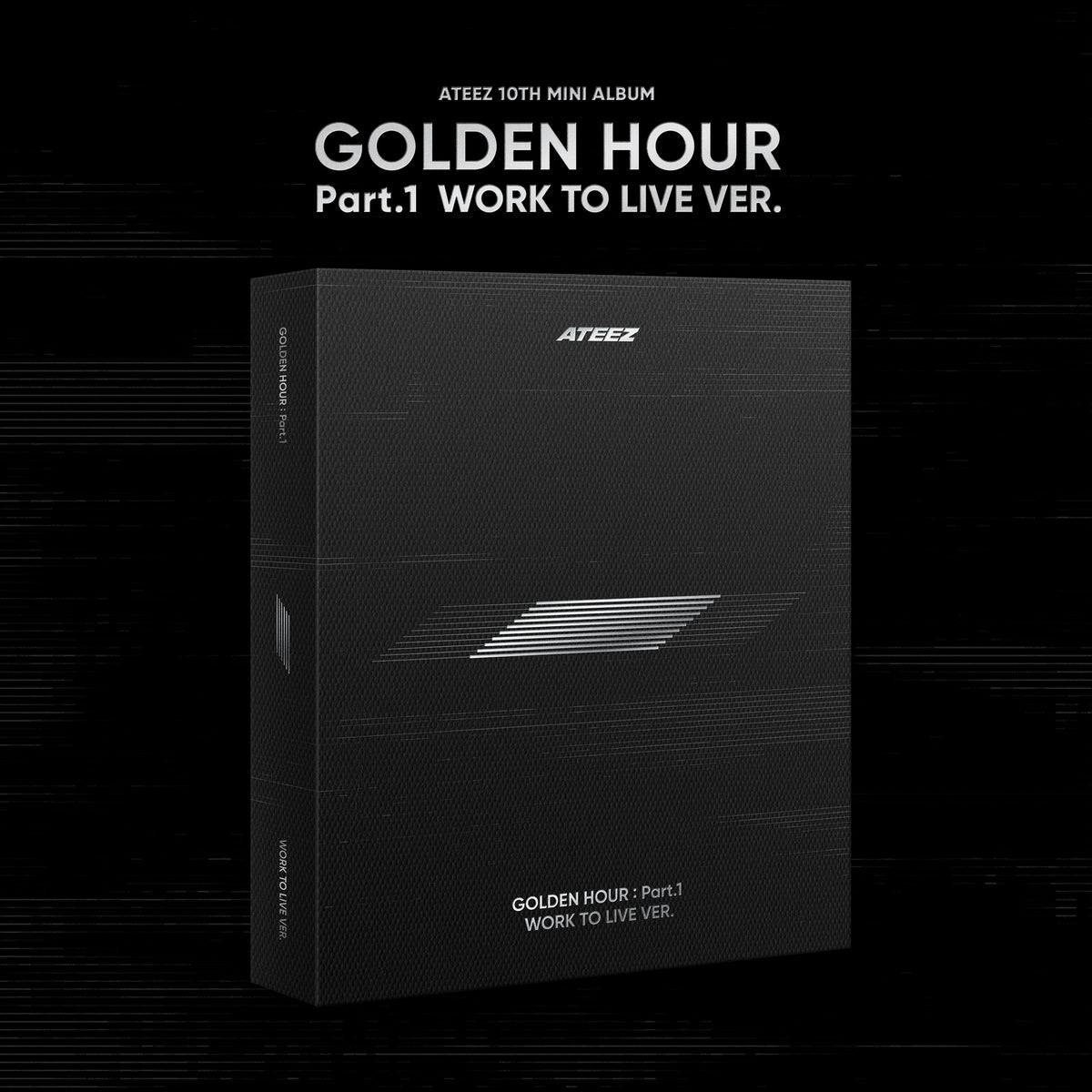 Ateez - 10TH MINI Album [golden HOUR : Part.1] (work TO LIVE Ver.) (3 TYPE Random)