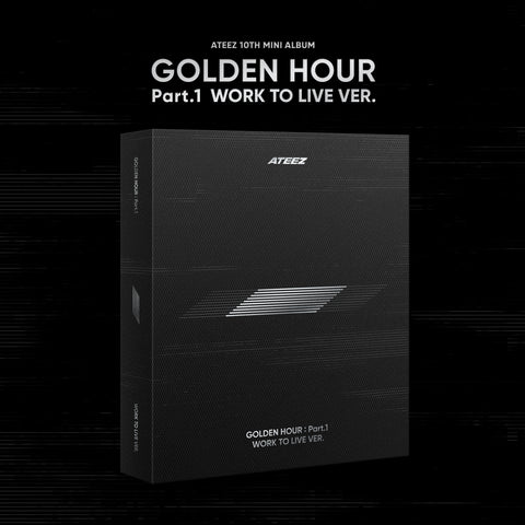 Ateez - 10TH MINI Album [golden HOUR : Part.1] (work TO LIVE Ver.) (3 TYPE Random)