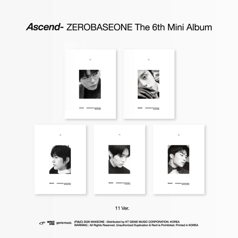 Zerobaseone - 6th Mini Album [ascend-] (11 Ver.) (5 Types Random)