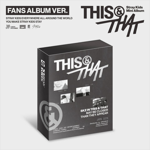 Stray Kids - Mini Album [this & That] (fans Album Ver.)