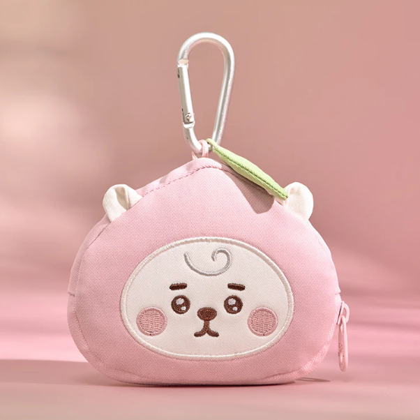 BT21 - [peach Holic] FACE Pouch Keyring (RJ)