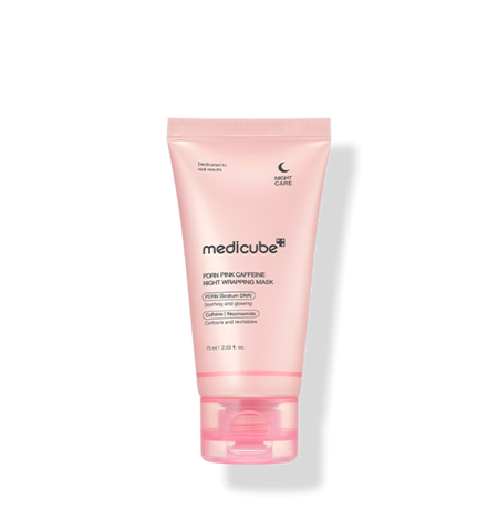 Medicube EU PDRN PINK CAFFEINE NIGHT WRAPPING MASK 75ML