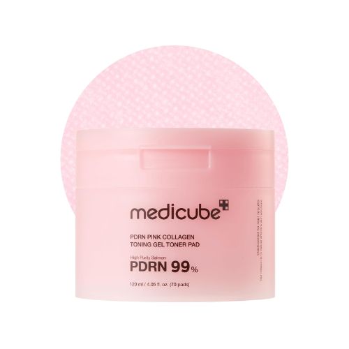 PDRN PINK Collagen Toning GEL Toner PAD 70ea