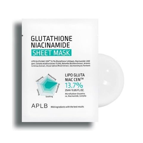 Glutathione Niacinamide Sheet Mask à l'unité