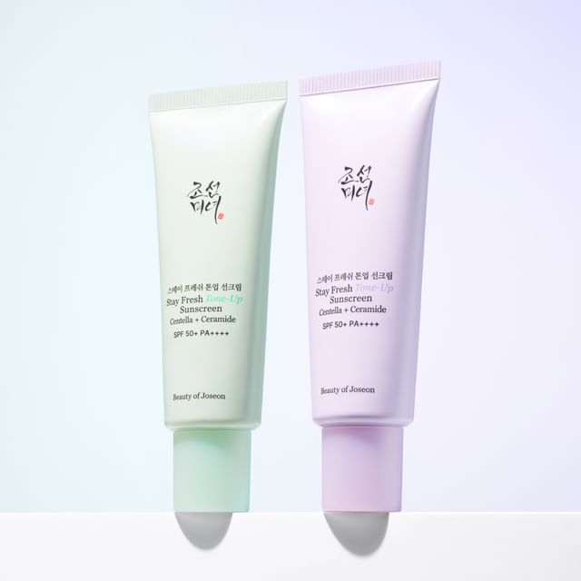 Stay Fresh Tone-up Sunscreen in Purple SPF 50+ Pa++++
