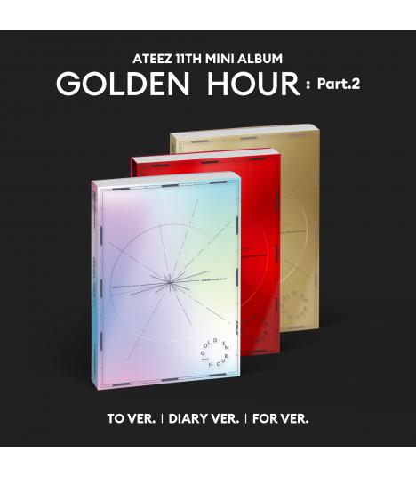 Ateez 11th Mini Album Golden Hour Part2 (3 Types Random)